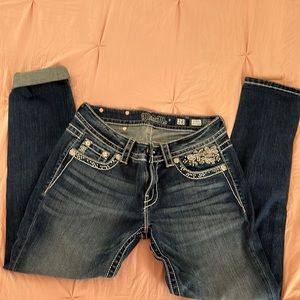 Miss Me Cuffed Skinny Jeans